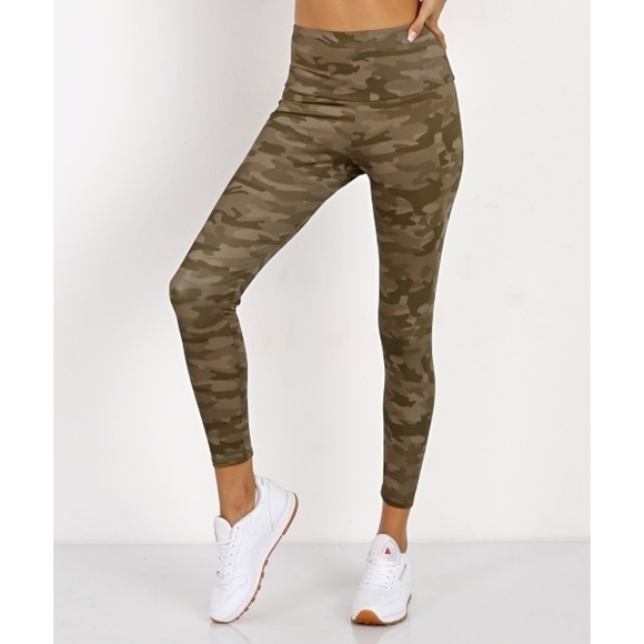Onzie High Rise Leggings in Moss Camo Size S/M - Picture 2 of 8